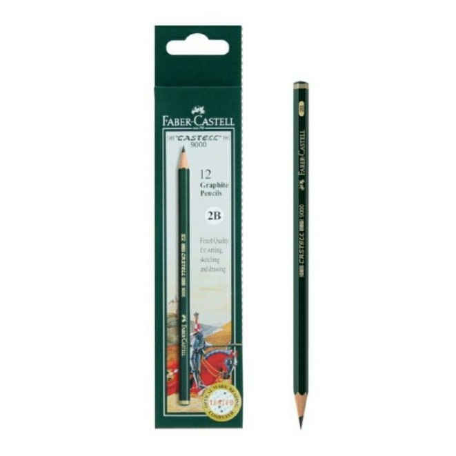

Faber-Castell Pencil Castell 9000 2B for Computer (12 pcs)