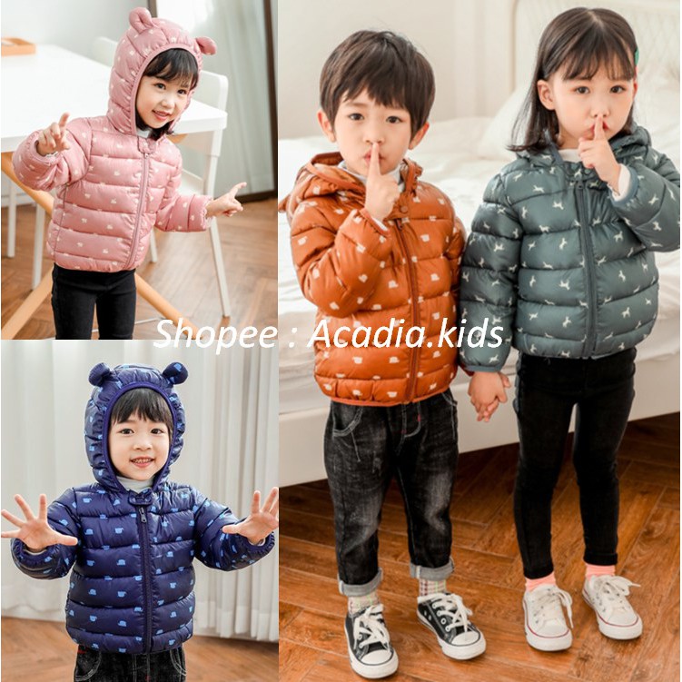 acadia.kids 1 Jaket Anak Laki Perempuan KIDDO Mantel Hangat Hoodie Lengan Panjang Berbagai Warna Import terbaru terlaris termurah bestseller bestselling winter dingin tebal gunung murah reseller dropshipper dropship-1