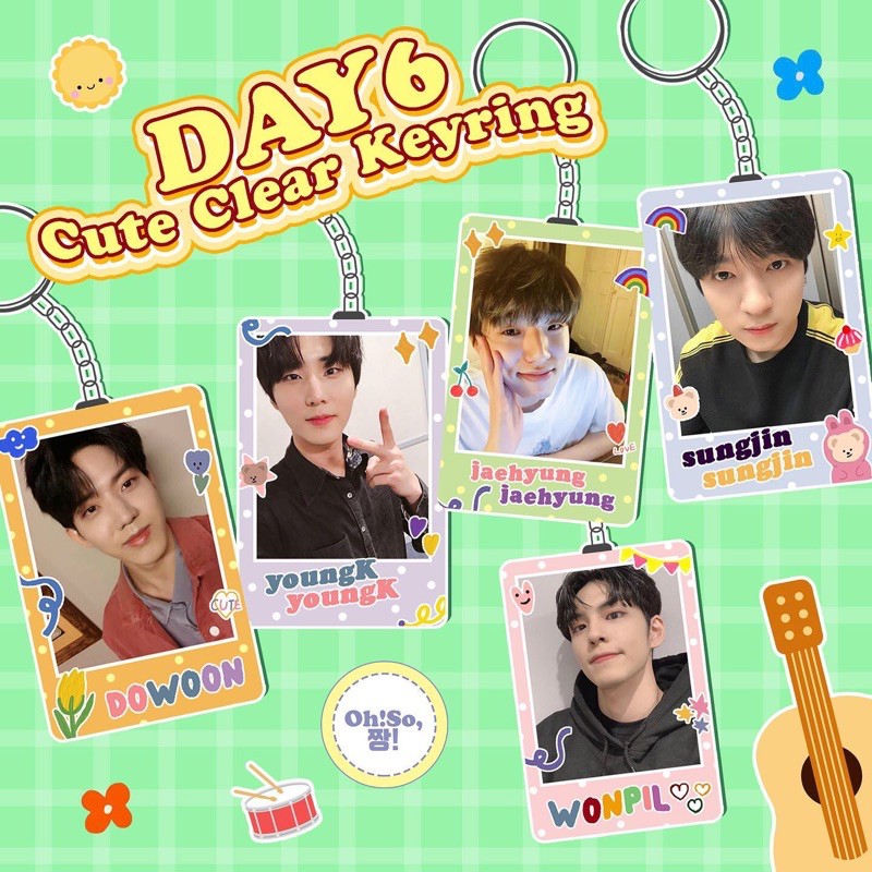 DAY6 CLEAR KEYRING KEYCHAIN GANTUNGAN KUNCI