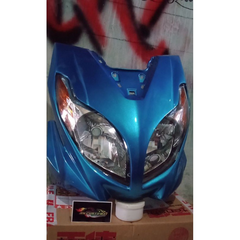 Tameng atau cover panel body depan beat new custome mata 2 ref xeon karbu original