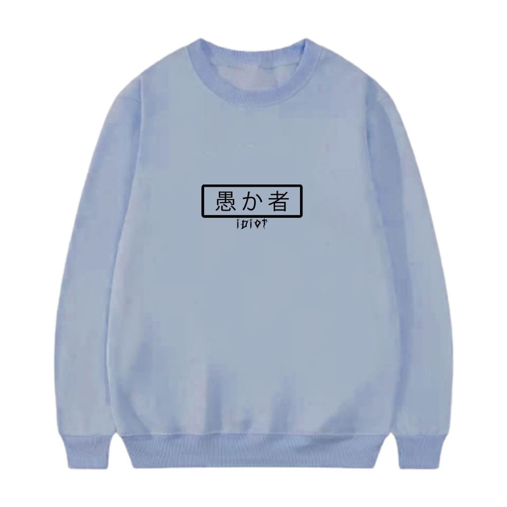 Sweater Crewneck Japanese idt Pria &amp; Wanita M-XXL