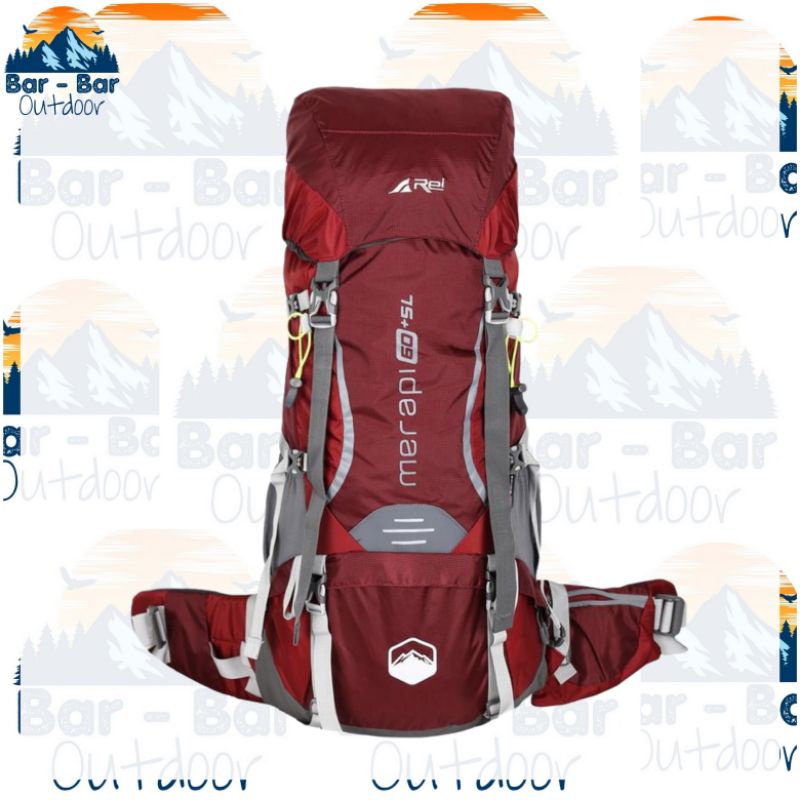 Tas Outdoor Tas Gunung Carrier Arei Rei Merapi 60+5L