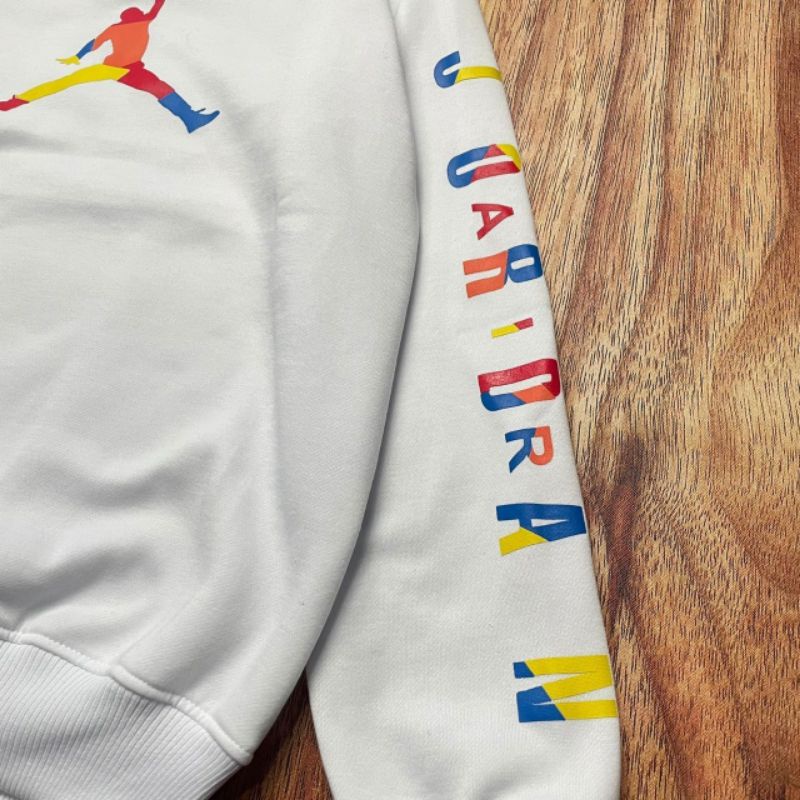 SWEATER CREWNECK NIKE AIR JORDAN RAINBOW JUMP HITAM&amp;PUTIH AUTHENTIC PREMIUM FULLTAG &amp; LEBEL