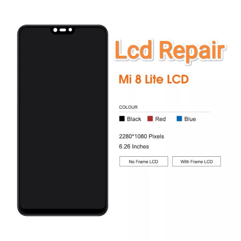 Lcd Xiaomi Mi8lite Mi8 Lite Mi 8 Lite Original
