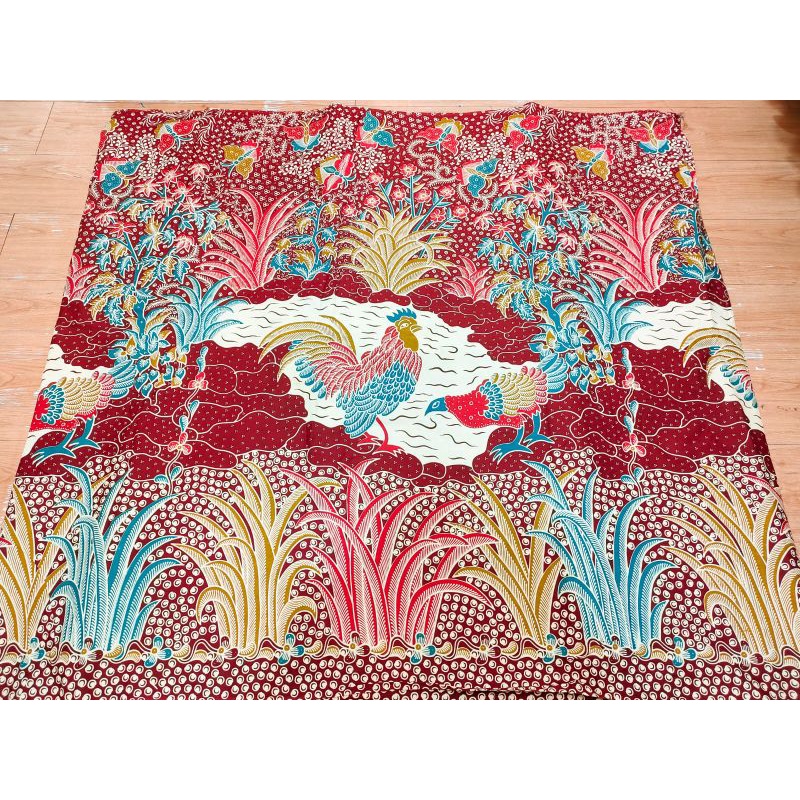 Kain Batik Solo Primisima motif ayam jago merah
