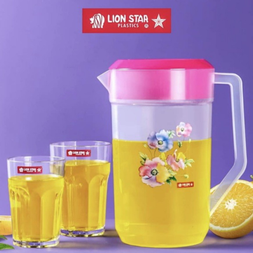 Teko Air 4.1 Liter LION STAR Teko Air Minum Teh Water Jug JUMBO TRANSPARAN