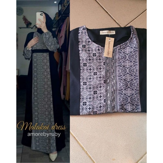 malakai dress amore by ruby wollycrepe premium mix madam sexy ld 110 pb 140 busui
