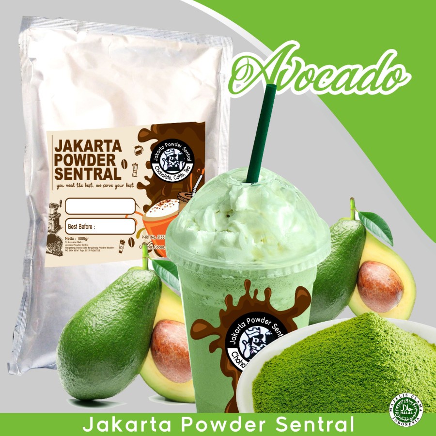 AVOCADO POWDER DRINK BUBUK MINUMAN 1KG JAKARTA POWDER SENTRAL