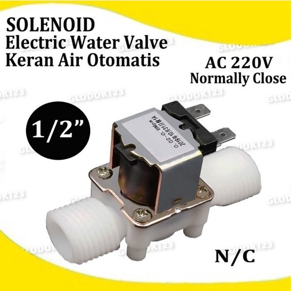 Electric Water Solenoid Valve Control Switch Air 1per2 Inch AC 220V NC