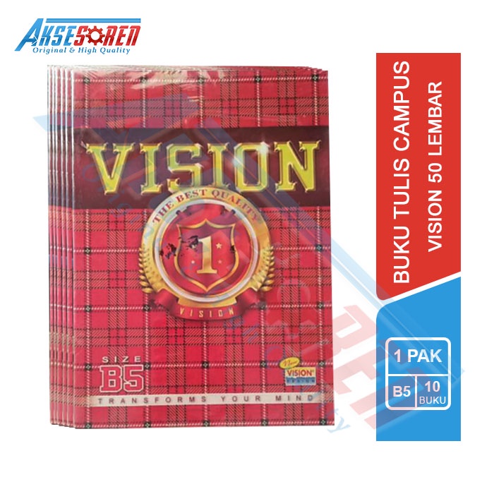 BUKU TULIS SEKOLAH CAMPUS [ISI 50 LEMBAR/10 BUKU/1 PACK] / BUKI TULIS KAMPUS SMP SMA 1 PAK MURAH