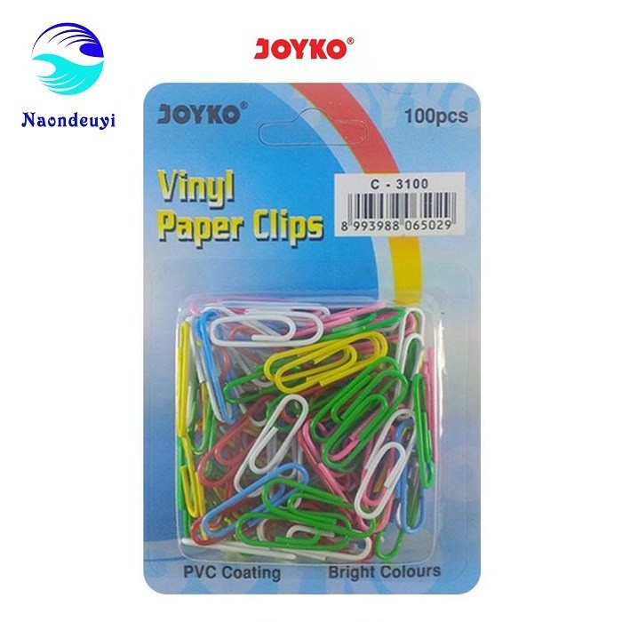 

PAPER CLIP JOYKO C-3100 WARNA WARNI ISI 100 PCS