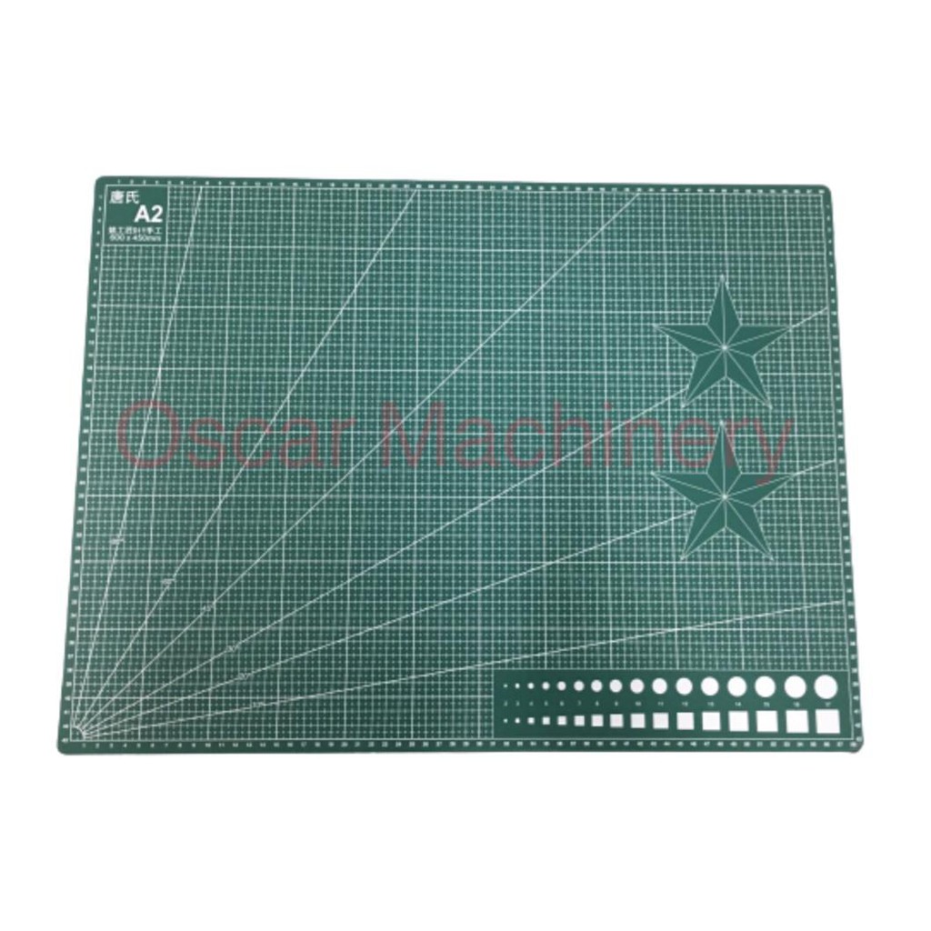 A2 PVC Cutting Mat Cutting Pad Board Double sided DIY Tool Cutting Board Papan Potong Kulit