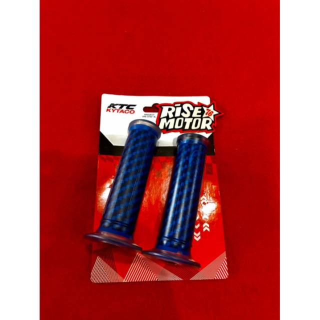 Handgrip ktc kytaco 9702 biru karbon