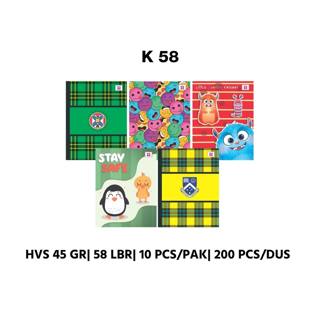 

Tiara Buku Tulis Kwarto 58 Lembar