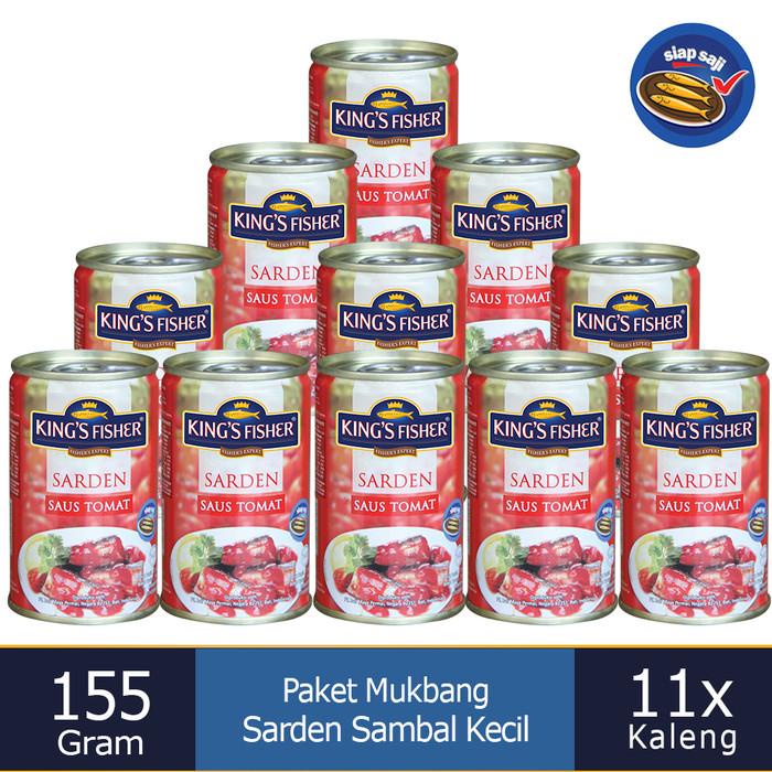 

Kaleng | Paket Mukbang 11 Pcs King'S Fisher Sarden Mini Saus Tomat Kaleng 155G