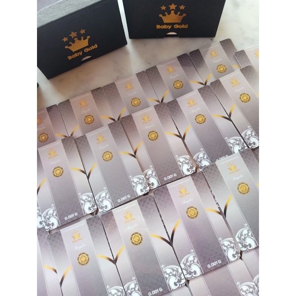 Baby Gold Emas Mini Logam Mulia 0.001 Gram-5