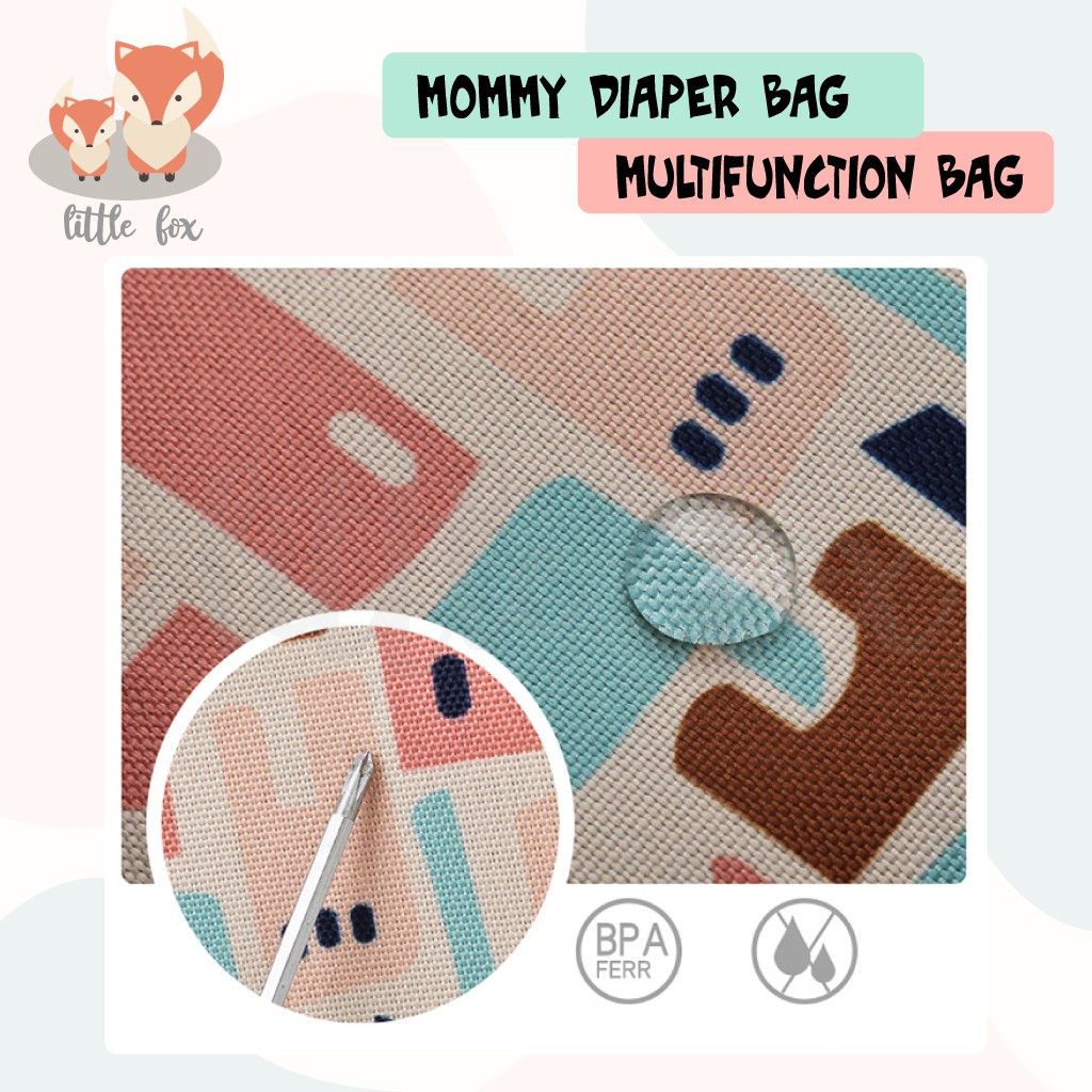 [ IMPORT] Diaper Bag / Tas Perlengkapan Bayi Ukuran Besar Cocok Untuk Travelling Muat Banyak