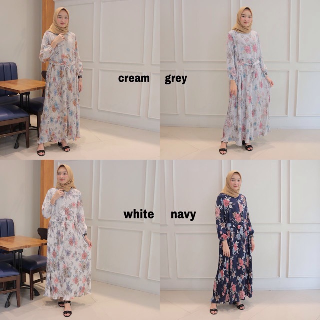 DRESS PLISKET FLOWER
