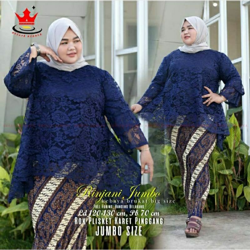 setelan kebaya rinjani jumbo/kebaya jumbo/rinjani jumbo/kebaya bianca big size M L XL XXL XXXL XXXXL