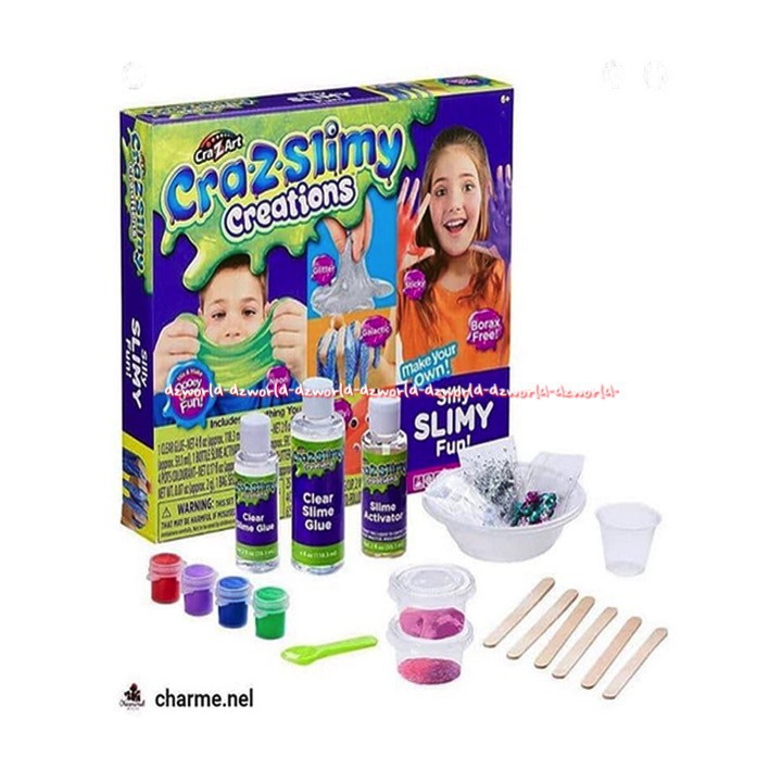 Craz Art Craz Slimy Creation Silly Slimy Fun Peralatan Mainan Membuat Slime