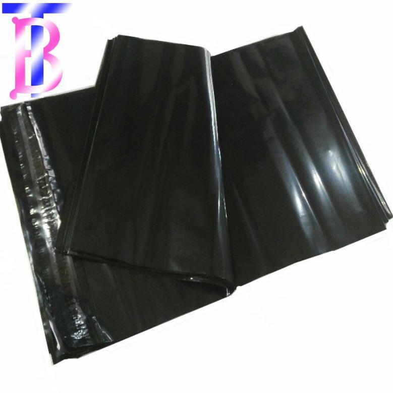 

Rb1> Kantong Plastik Packing 20X40cm Olshop HD 100pcs Polymailer Lem Perekat Glosy Hitam Tebal Anti