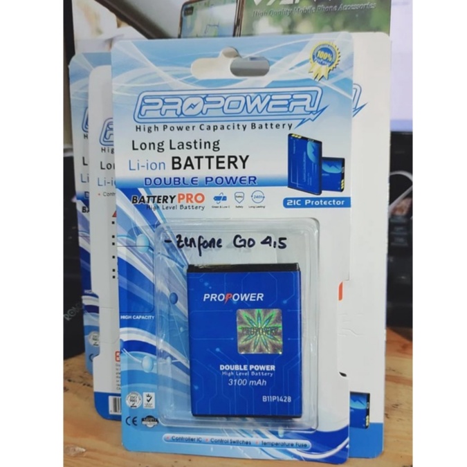 PRO POWER BATTERY BATRE ASUS ZENFONE GO 4,5 3100 MAH BATRE DOBEL POWER ASUS BATTERY