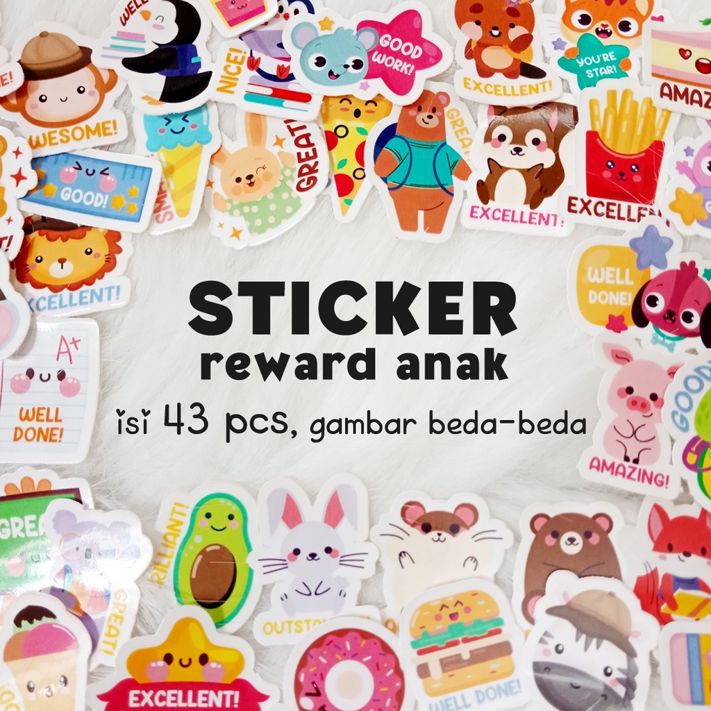 

Sticker Reward Anak isi 43 pcs / stiker lucu
