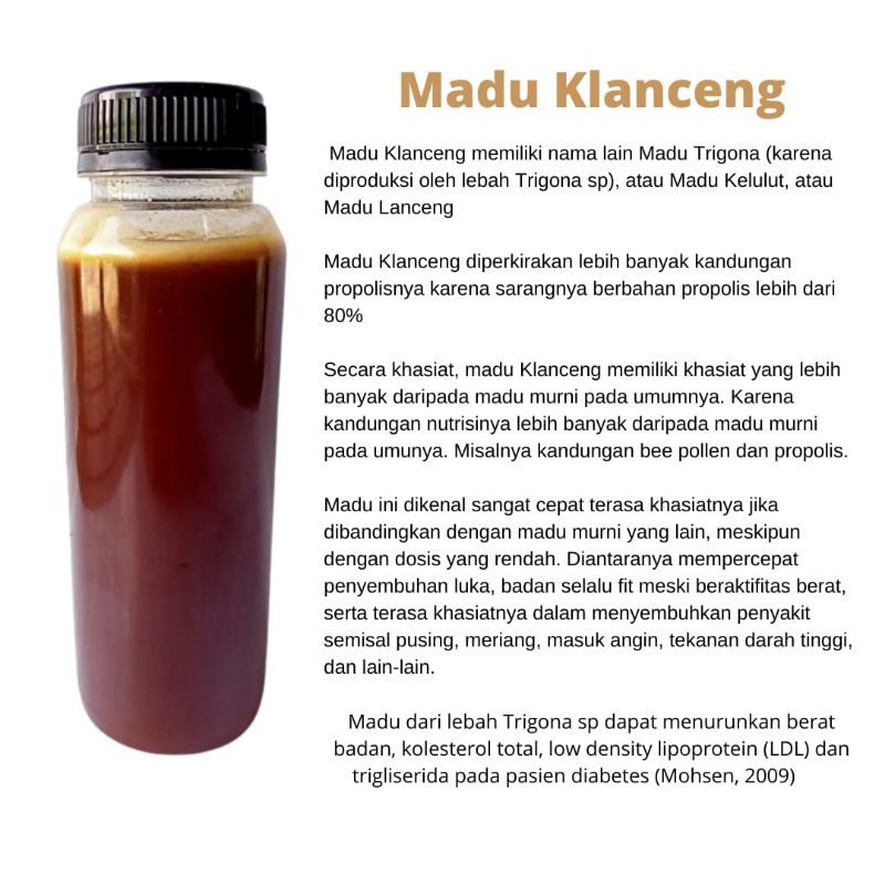 

Madu klanceng original