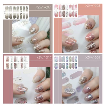 STICKER NAIL ART 3D STIKER KUKU FULL COVER PENGGANTI KUTEK / NAIL ART