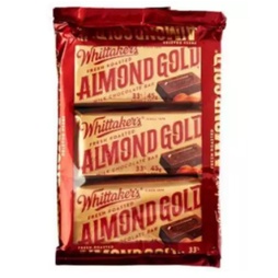 

Whittakers Chocolate Slab Almond Gold 45g Coklat Whittakers Import - 3 pcs