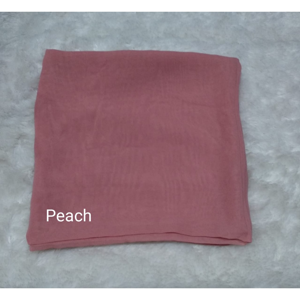 GF Medan - BELLA SQUARE TERMURAH - Jilbab Segi Empat Polycotton - Hijab Segiempat Murah Medan-PEACH
