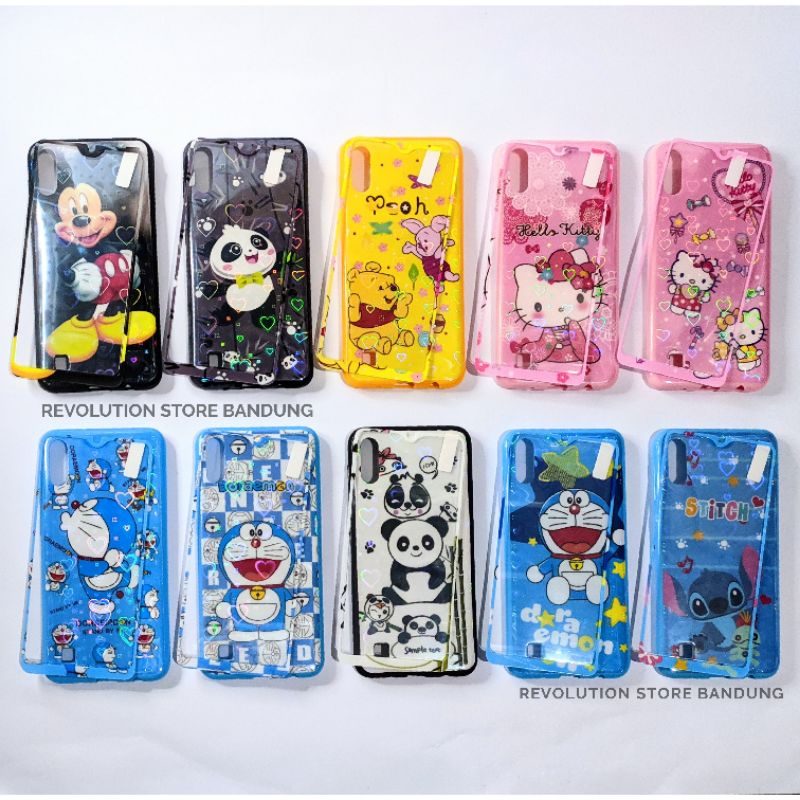 Silikon Hp Samsung A01 / A01 Core Motif 3D Karakter Doraemon Hello Kitty Keroppi Mickey Minnie Mouse