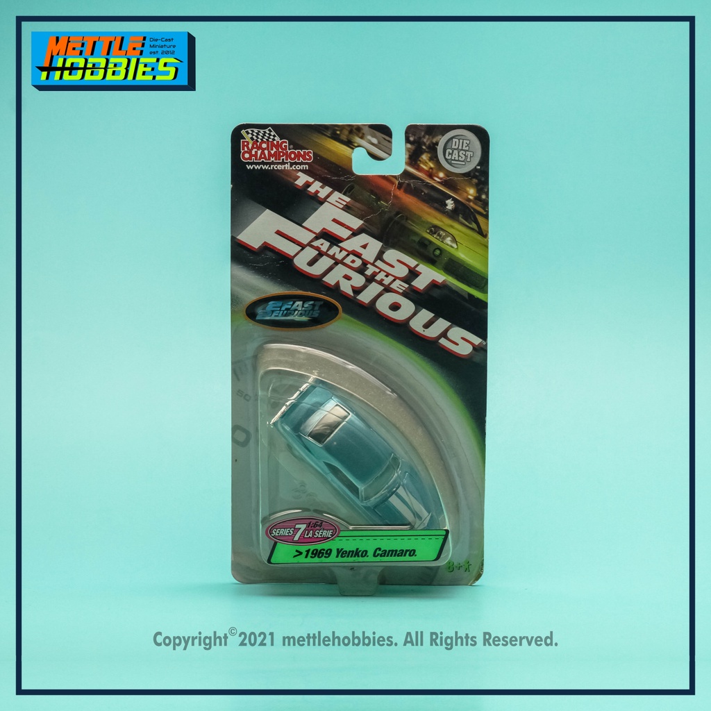 Racing Champions ERTL 1969 Yenko Camaro Fast Furious Diecast Miniatur Replika Mobil 1:64