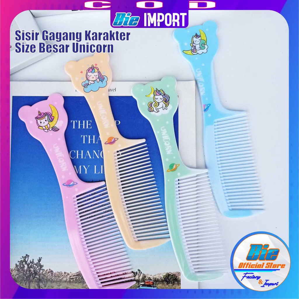 Sisir Rambut Besar Gagang Karakter Impor Best Seller