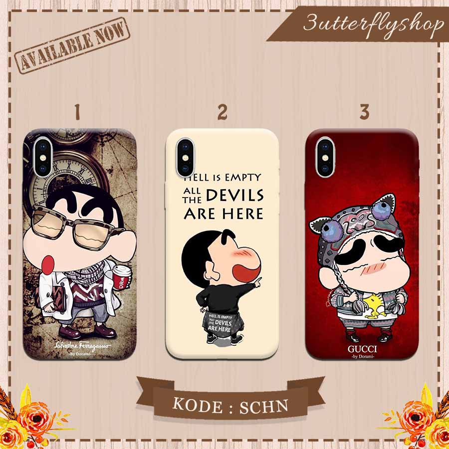 Shinchan Kartun case Oppo Vivo Realme Redmi Xiaomi Samsung Iphone