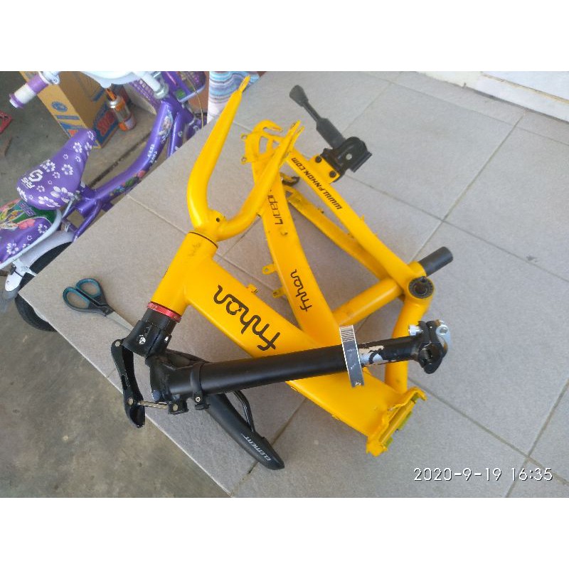 frame sepeda lipat 2980 HT repaint modif discbrake 16 inch
