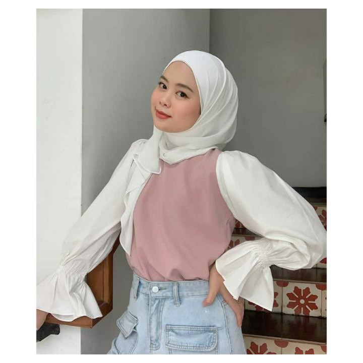 COD - Salwa Blouse I Baju Atasan Top Outfit Muslim Wanita Termurah &amp; Terlaris