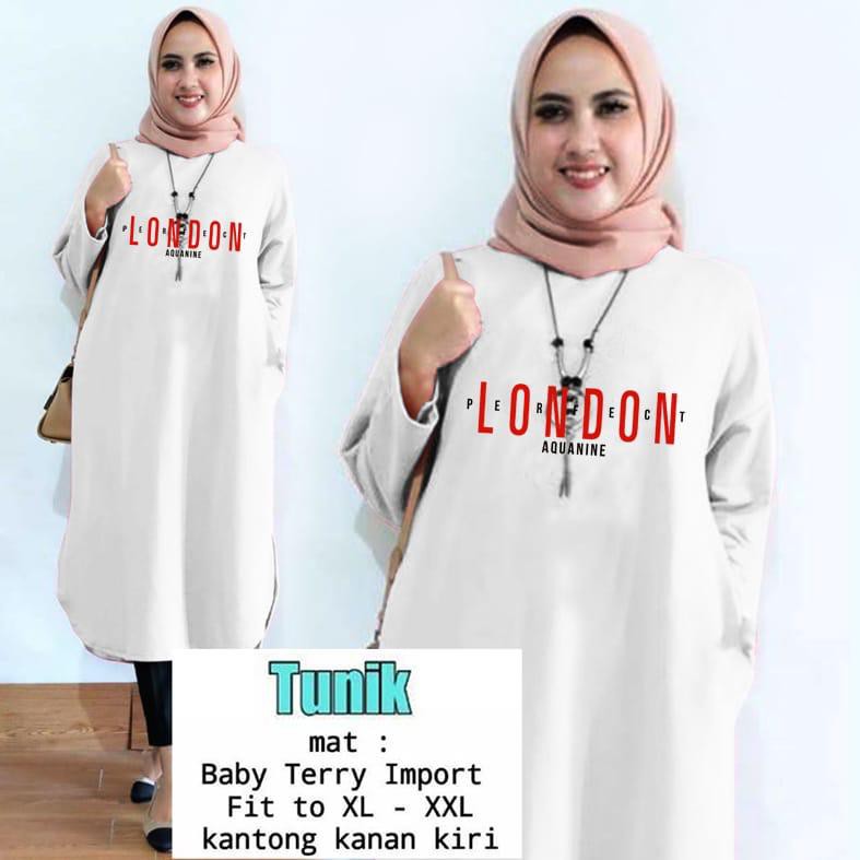 TUNIK LONDON / TUNIK MAMACHI /TUNIK POLOS/ TUNIK CEWEK / TUNIK PANJANG / TUNIK MUSLIM / TUNIK CANTIK