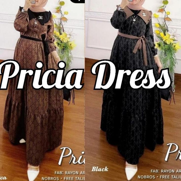 Paling Diminati.. GAMIS RAYON PREMIUM/DRESS RAYON MOTIF GUCCI KANCING DEPAN/DRESS RAYON TERBARU/GAMI