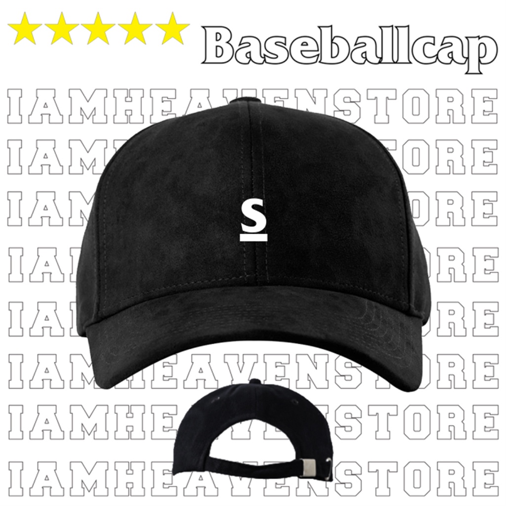 Topi Huruf S Baseball Motif Gaya Korea Untuk Pria Wanita Baseballcap Style Jepang Inisial Font Polocap