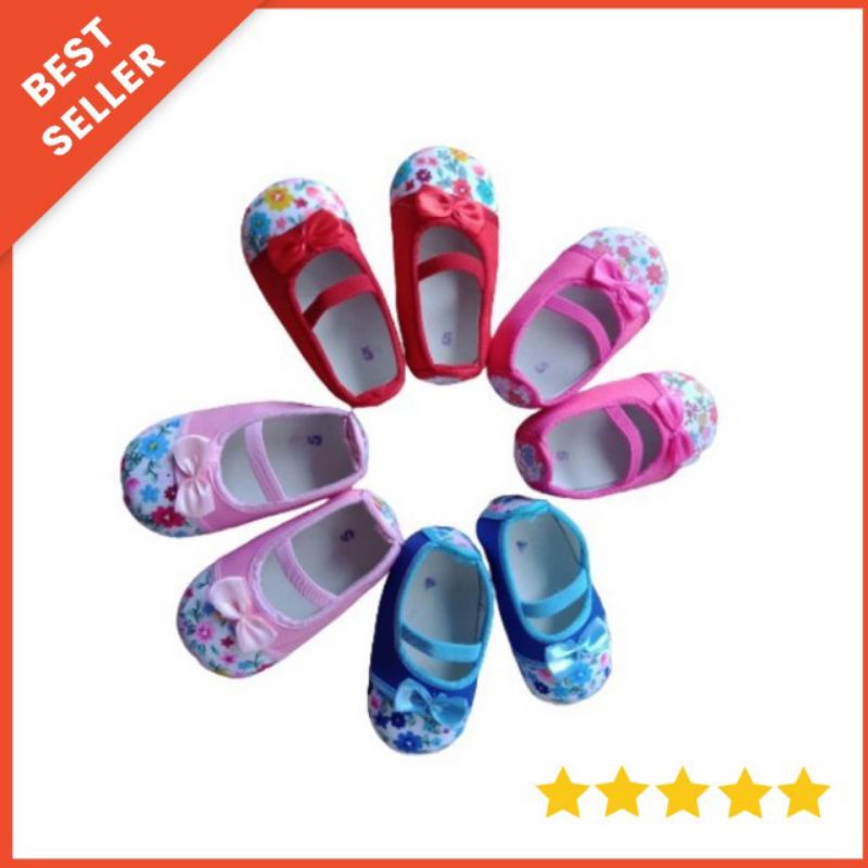 [0-12 bulan] SEPATU BAYI PREWALKER / SEPATU BAYI PEREMPUAN PREWALKER FLAT SHOES SEPATU BALET BAYI