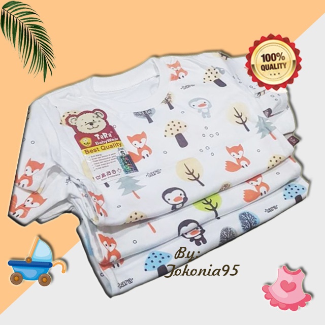 Kaos Oblong Putih Baby Tara - Katun Soft Premium SNI