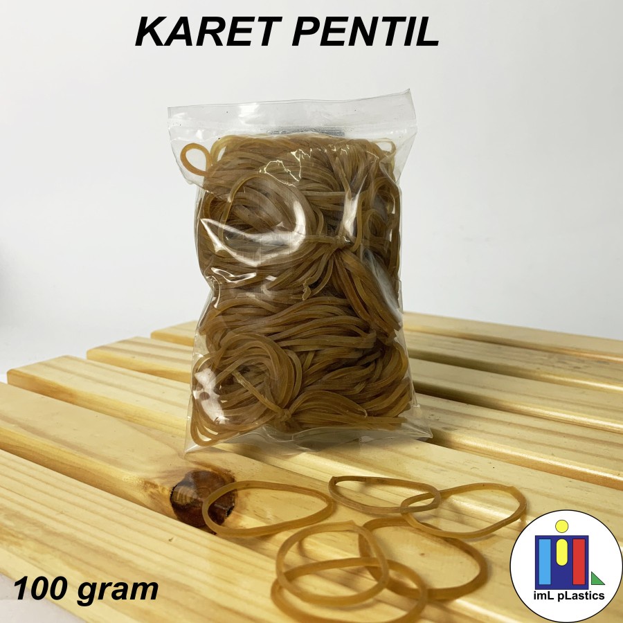 KARET GELANG PENTIL / KARET UNTUK PEMBUNGKUS - 100 GRAM