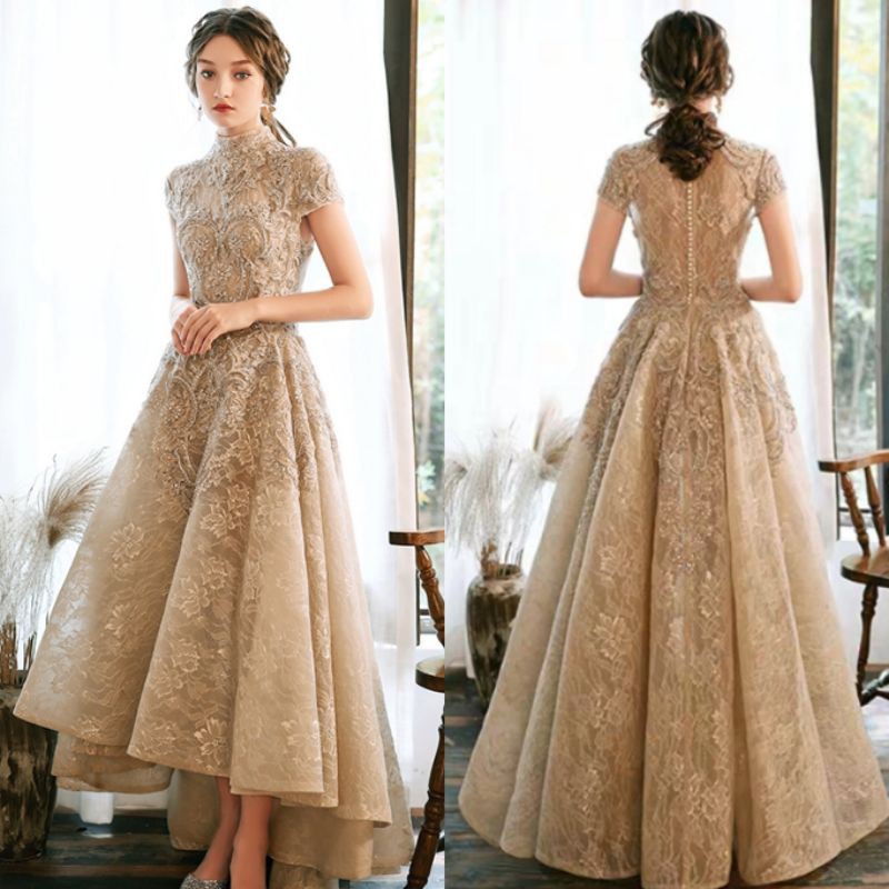 G25 XS-2XL Gaun mewah impor gaun brukat gaun pesta gaun maxi gown gaun big size