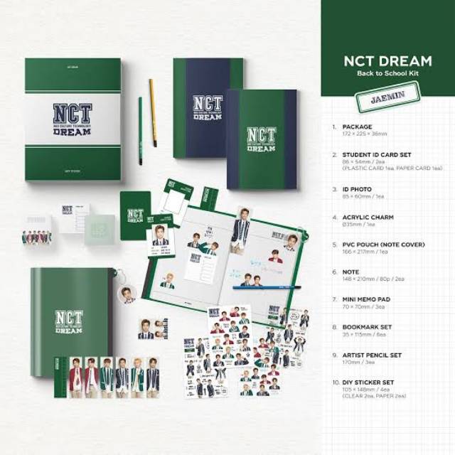 

[SHARING] NCT Dream Back to School kit