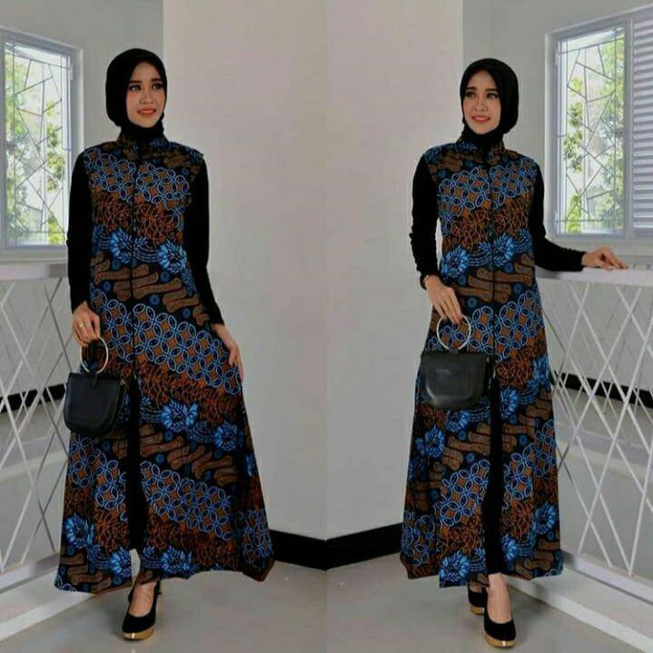 Long Cardy Batik Kekinian Bahan Katun Halus Simpel Elegan Cocok Untuk Segala Acara Harga Murah