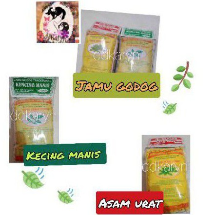 

Ramuan Jamu Godog/godok/rebusan/pahitan kencing Manis/asam urat 100gr