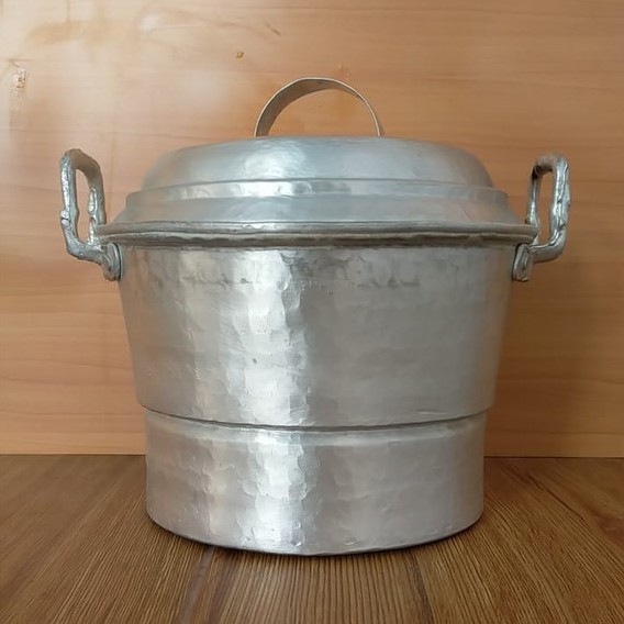 Panci Kukus Kukusan Aluminium Serbaguna Dandang Uk 2Liter Nasi Kue Bukan Klakat Halco Dan Stainless 