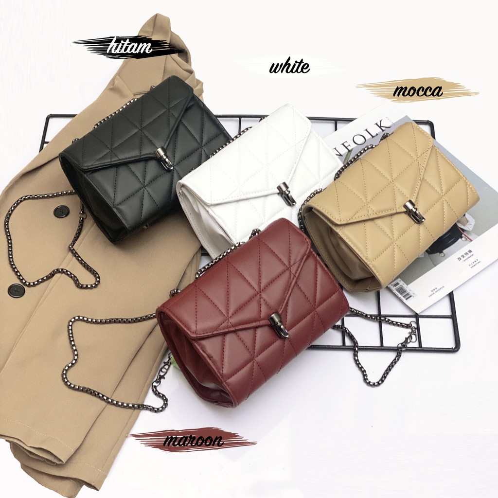 Sling bag Prily Embos - Tas Selempang Wanita