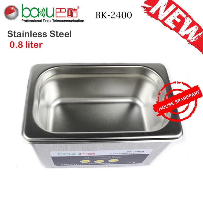 BAKU BK-2400 0.8 liter Stainless Steel Ultrasonic Cleaner Digital